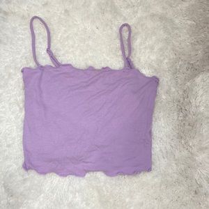 Lavender crop top